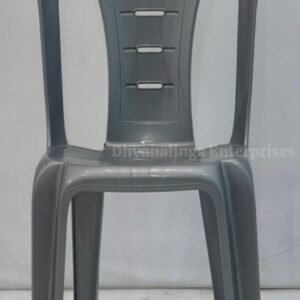 Plastic Armless Chair - Silver