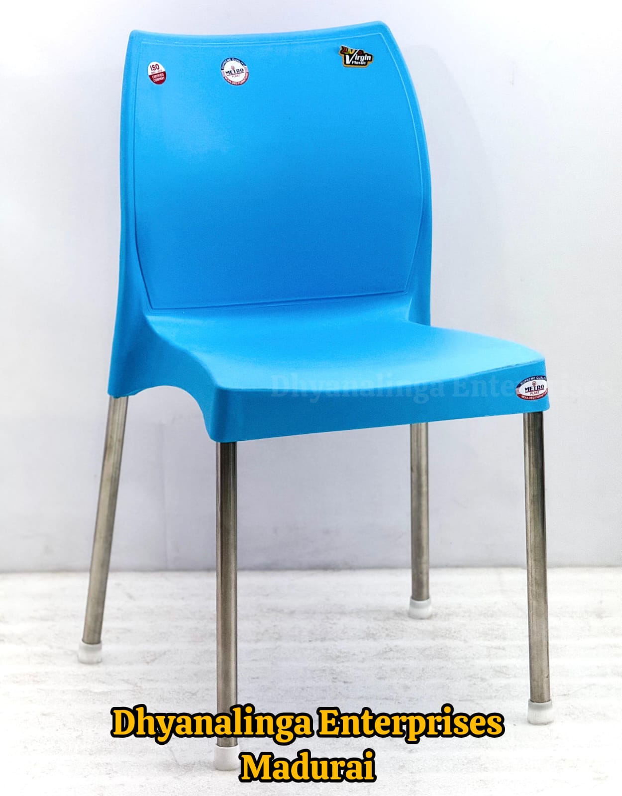Premium Plastic Chair with Stainless Steel Leg - Image 3