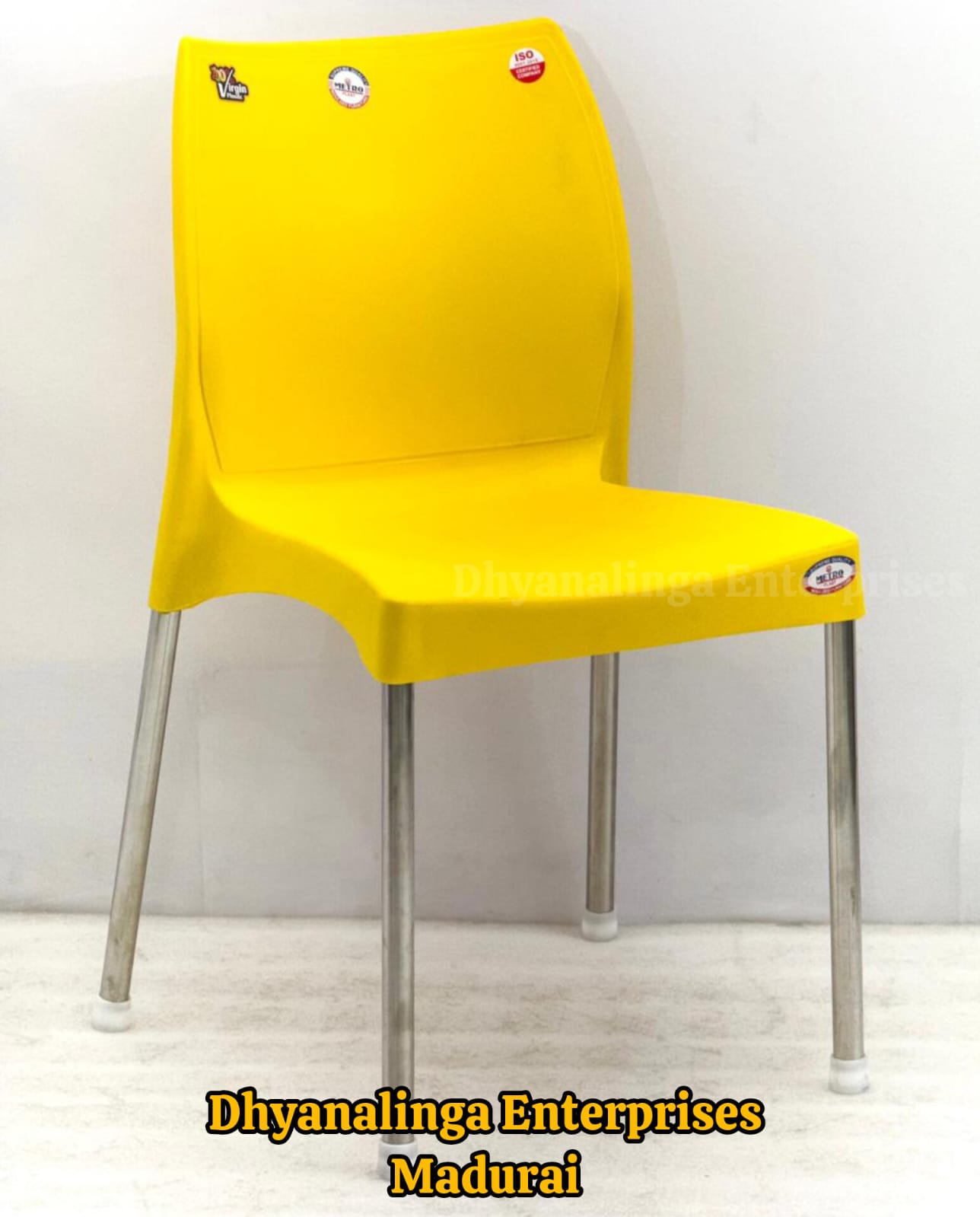 Premium Plastic Chair with Stainless Steel Leg - Image 7