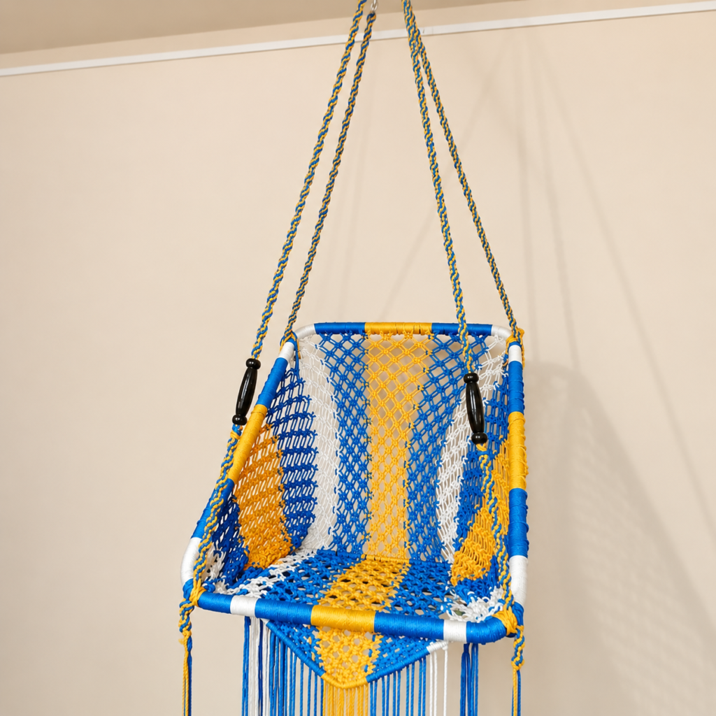 Cotton Netted Rope Hanging Swing