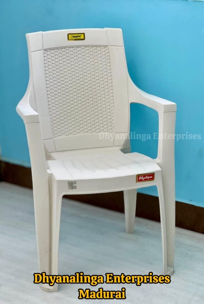 Plastic Arm Chair Diamond White