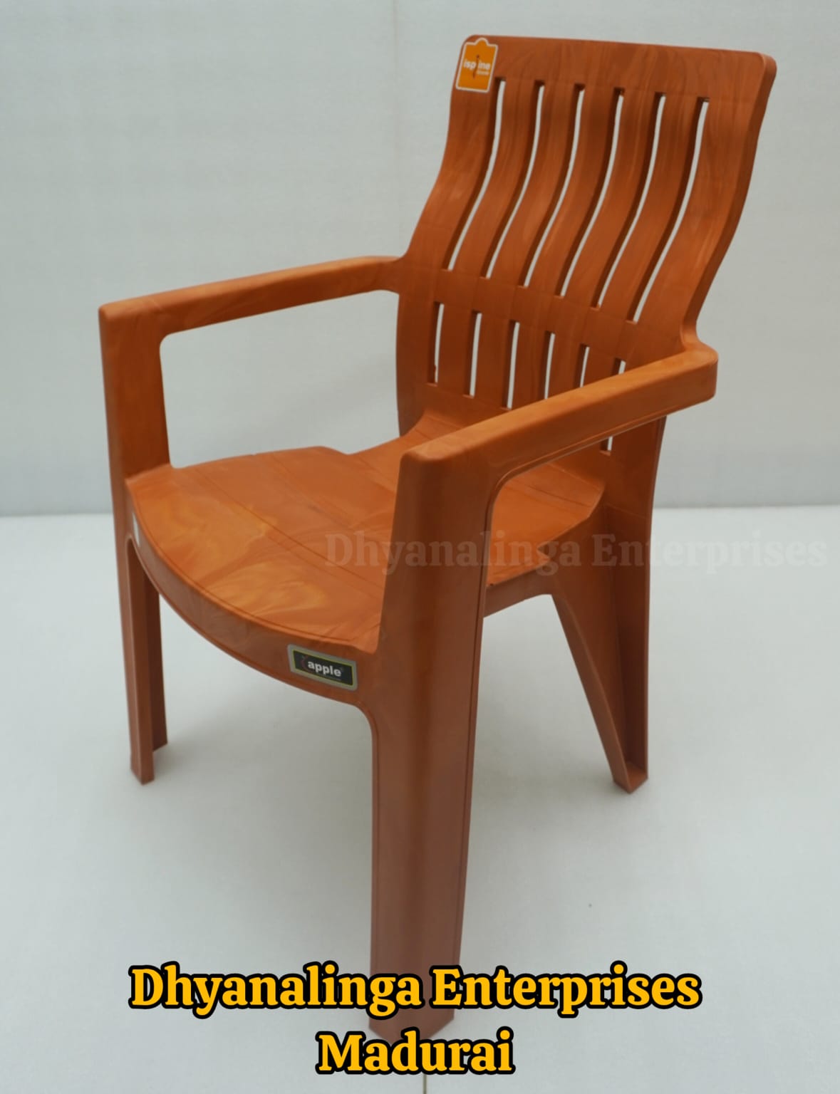 Plastic Chair with Armrest and Back Support - Image 6