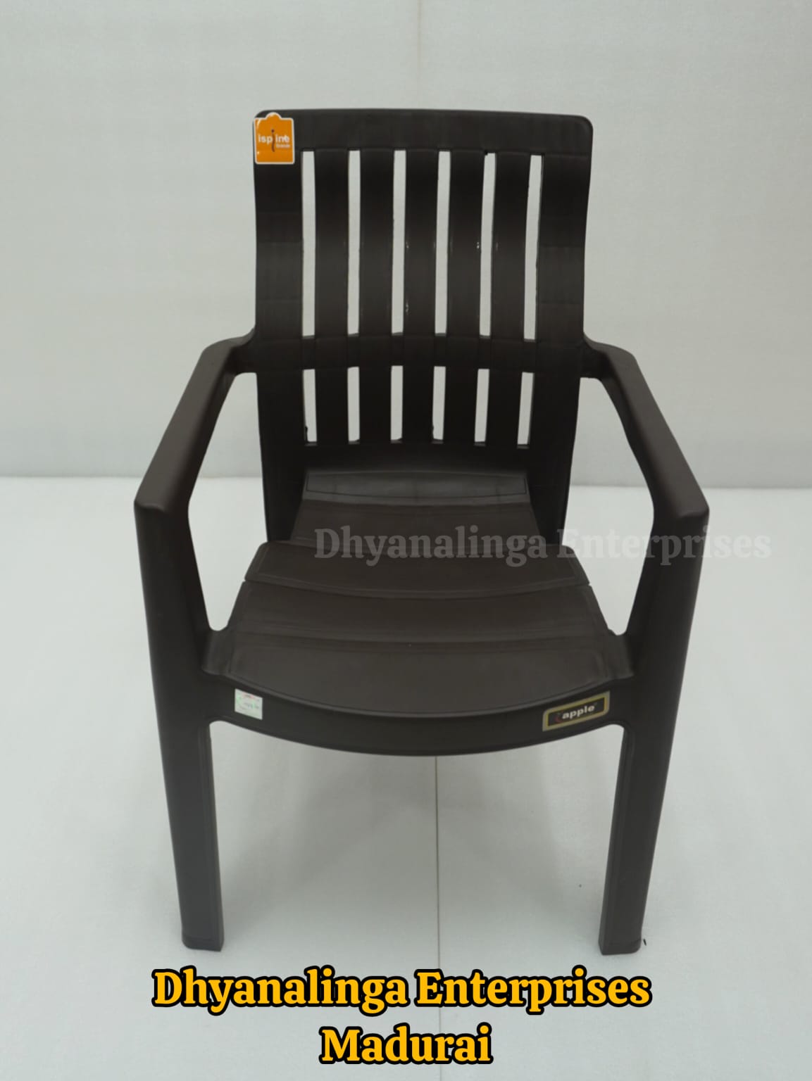 Plastic Chair with Armrest and Back Support - Image 3