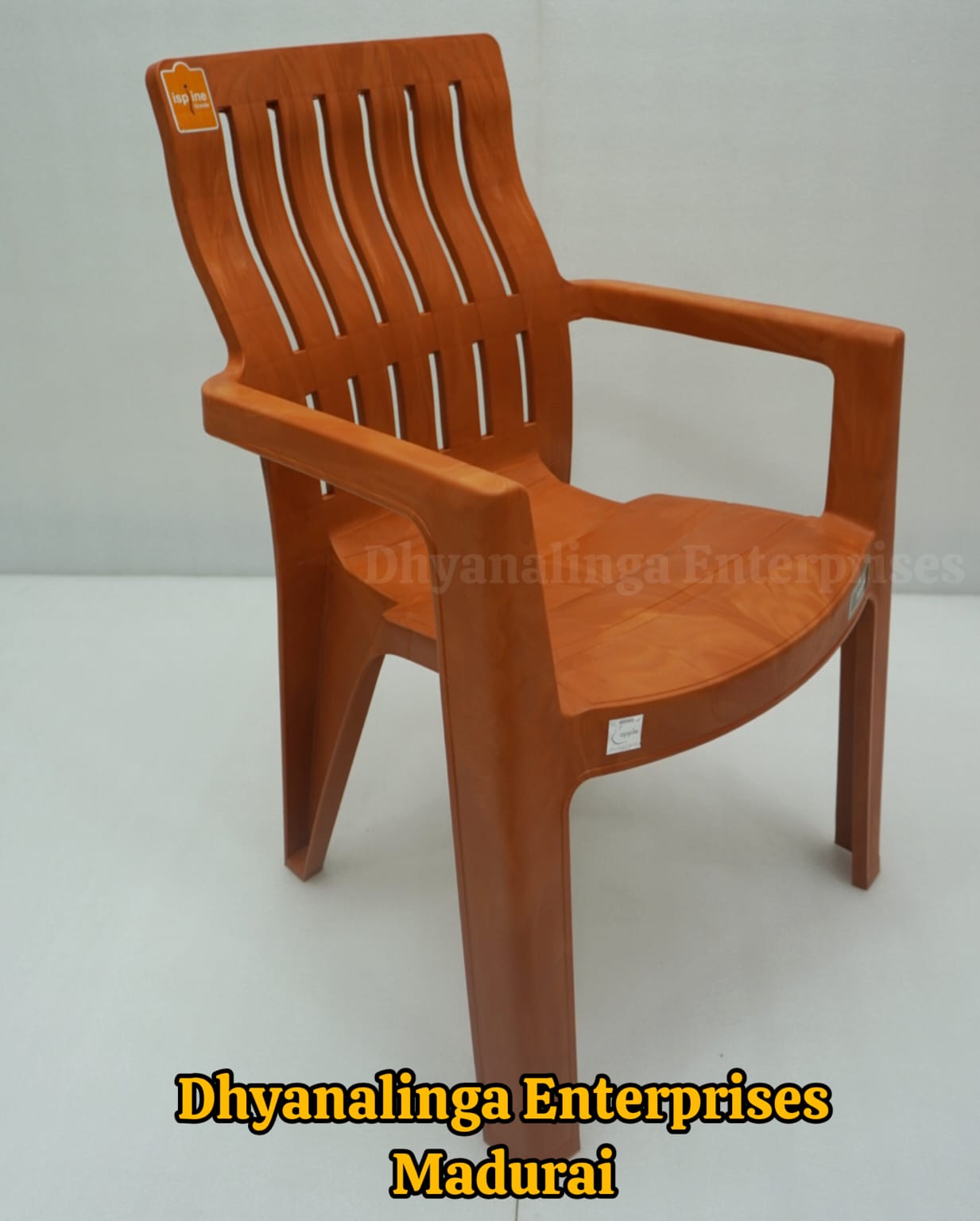 Plastic Chair with Armrest and Back Support - Image 4