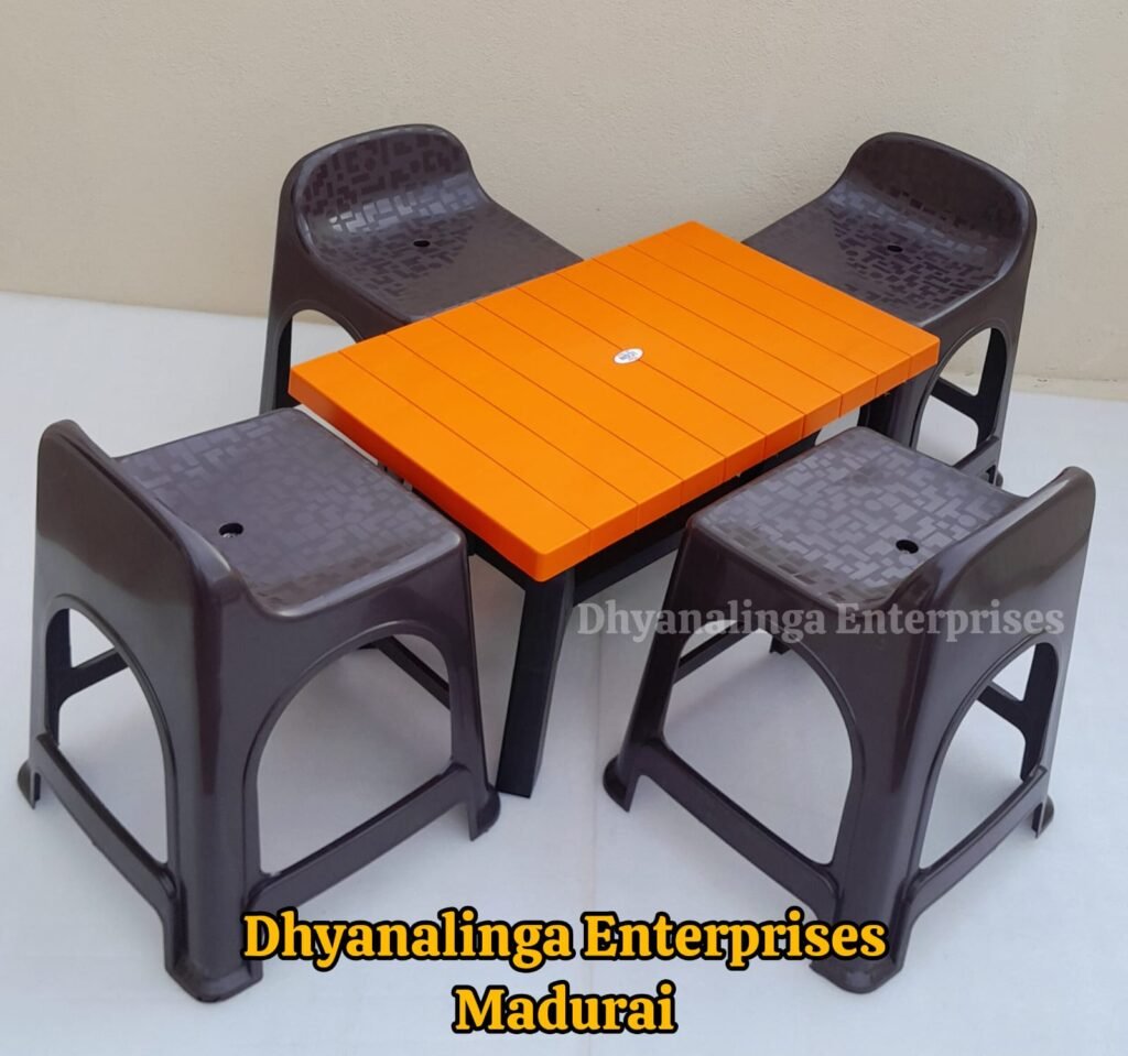 Plastic Teapoy With Stool