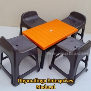 Plastic Teapoy With Stool