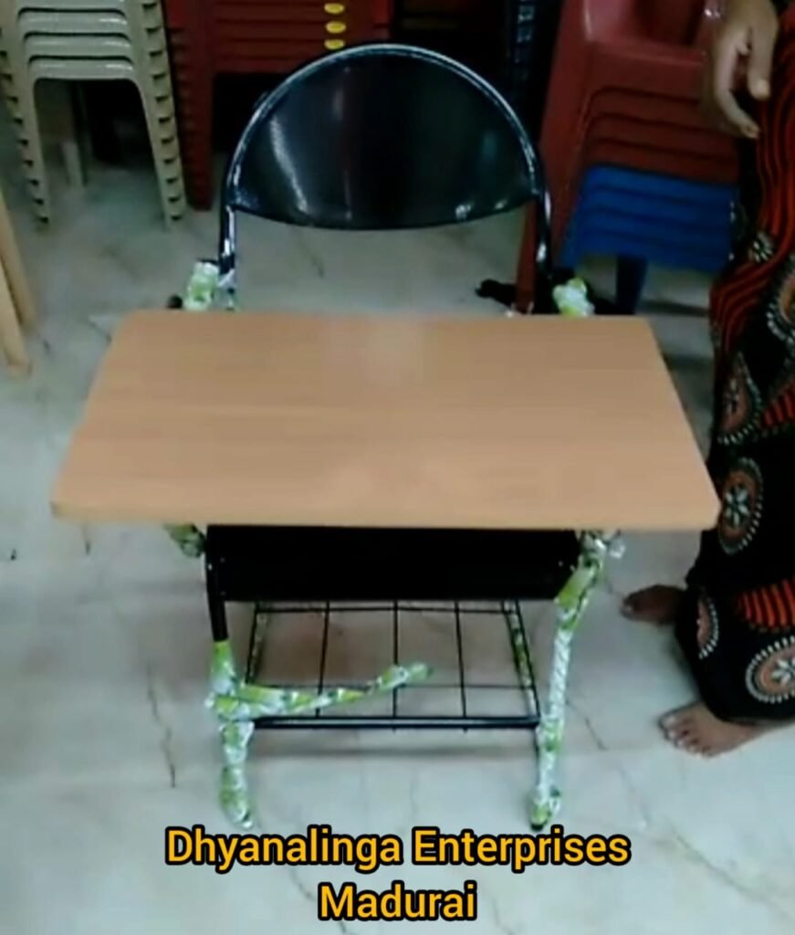 Student Chair with Writing Pad and Storage Madurai
