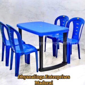 Plastic Dining Set - 4 Seater