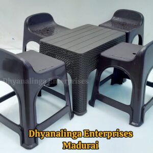 Plastic Tea Table With Stool
