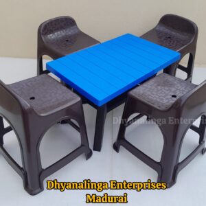 Plastic Teapoy With Stool