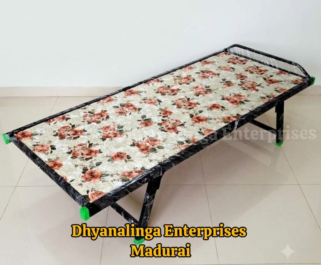 Heavy duty metal folding cot