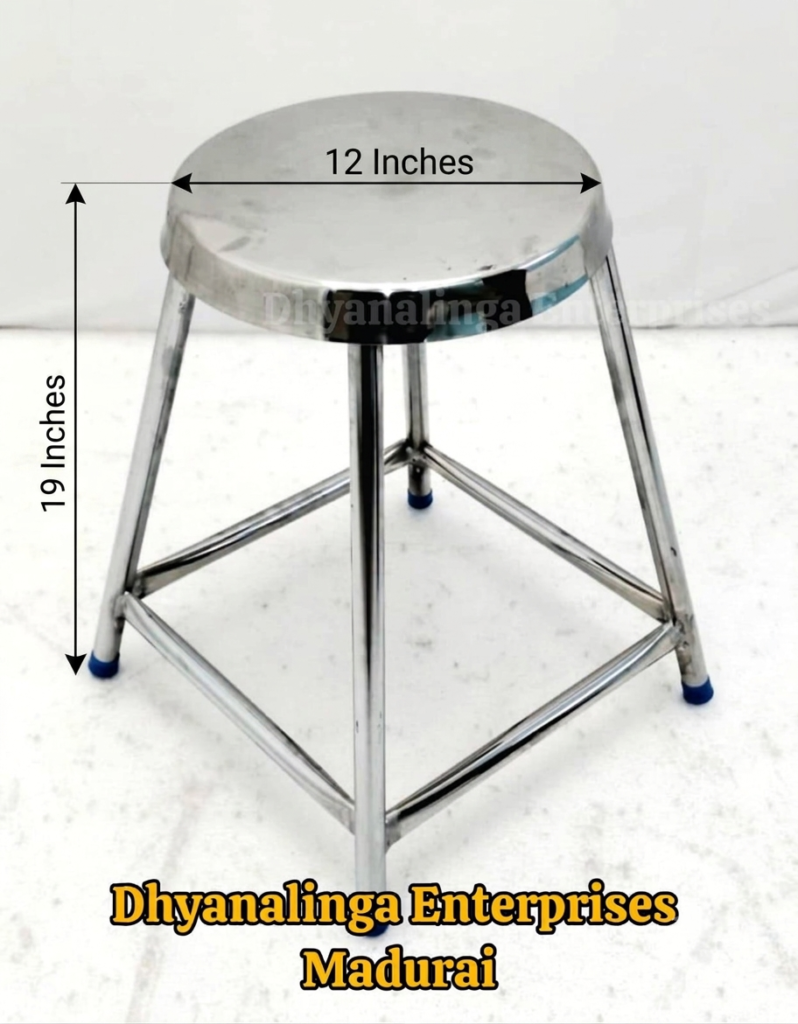 Stainless steel seating stool